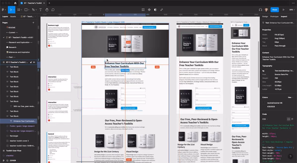 Design handoff and documentation