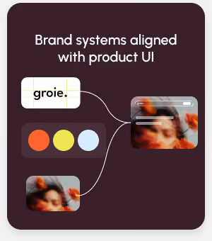 Brand systems aligned with product UI