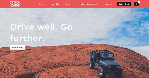 A gif of various landing pages