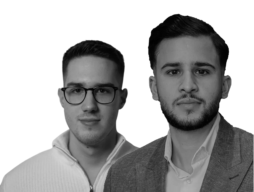 Team photo of Franz Digital founders Abdullah Naief and Eldar Dizdarevic