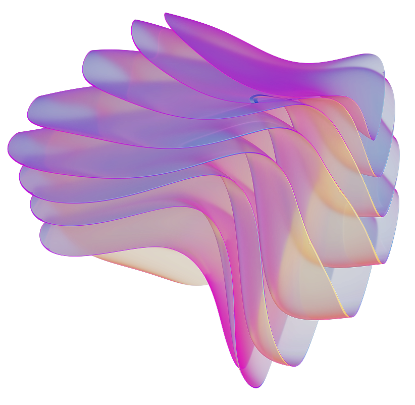 Franz digital Cloth 3D element representing futuristic websites