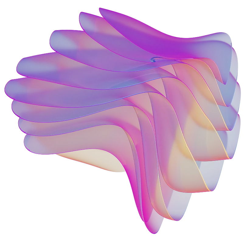 Franz digital Cloth 3D element representing futuristic websites