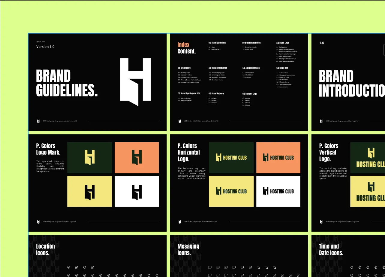 The Hosting Club branding