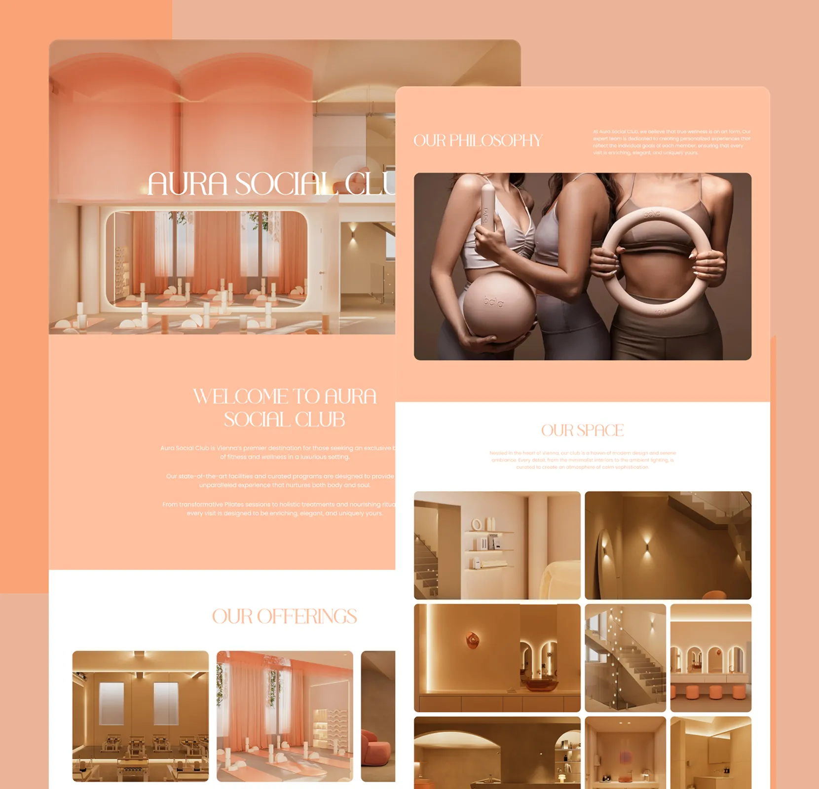 Aura Social Club – Webflow-Website von Franz für eine exklusive Eventlocation