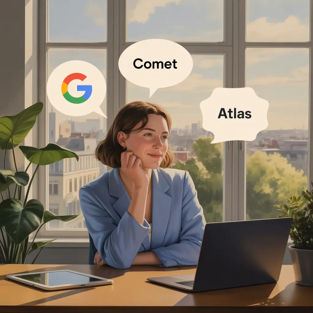 Comet, Atlas or Chrome: Which AI browser to choose for your SME in Luxembourg?