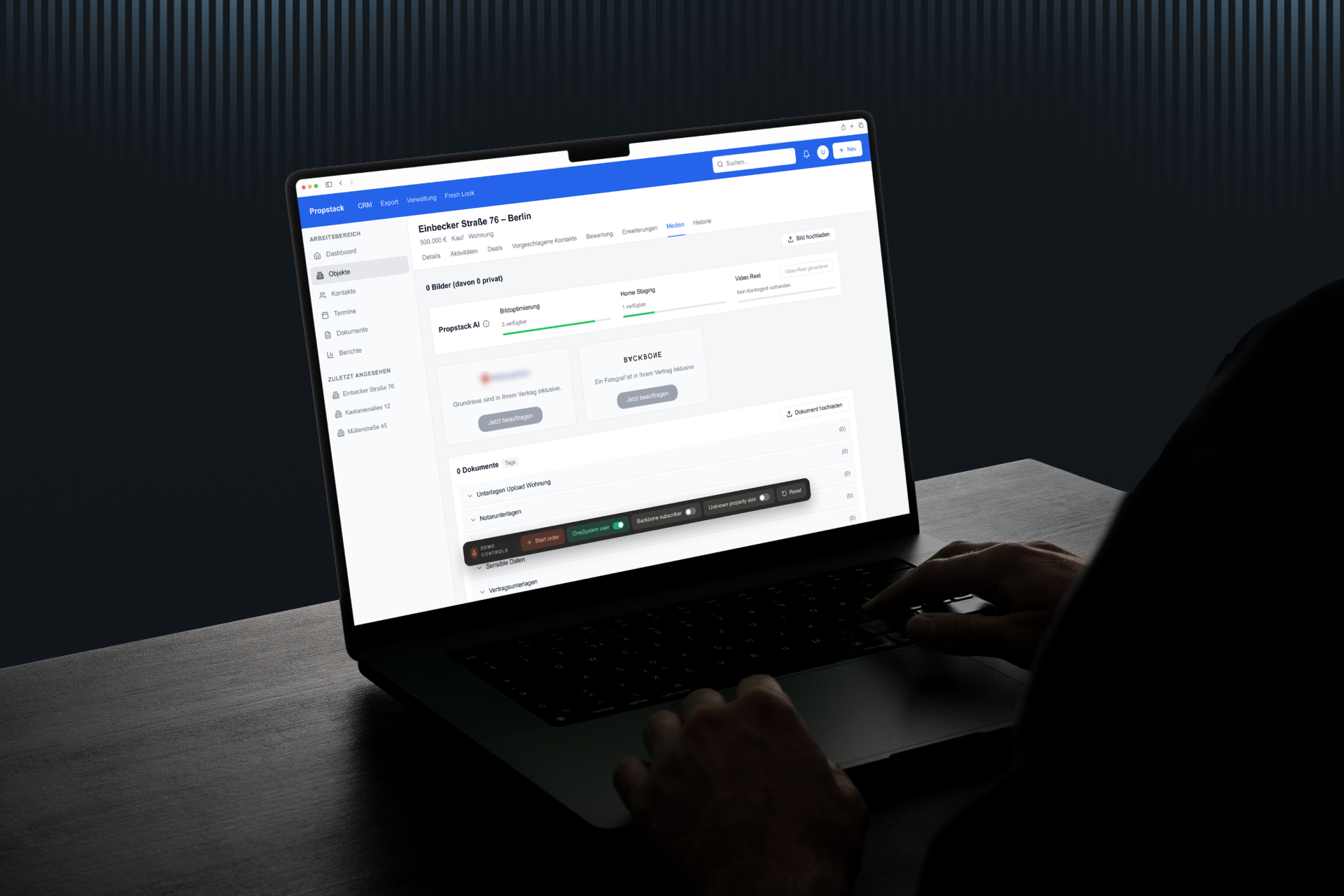 Backbone, ya integrado directamente en Propstack.