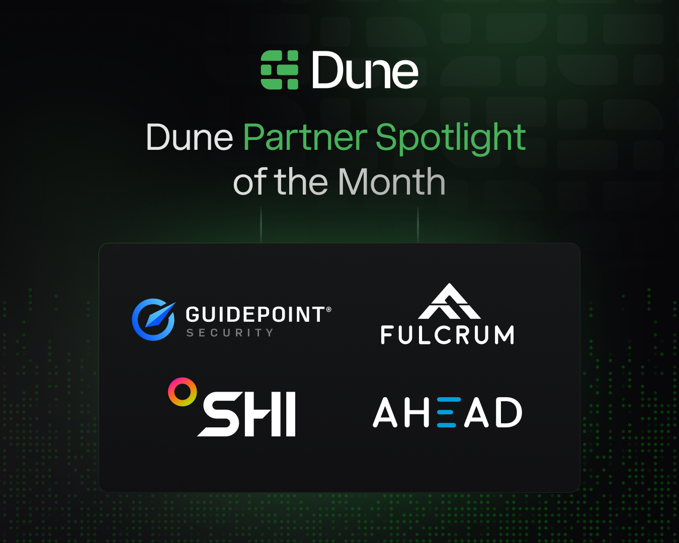 A huge thank you to our partners for an incredible November.