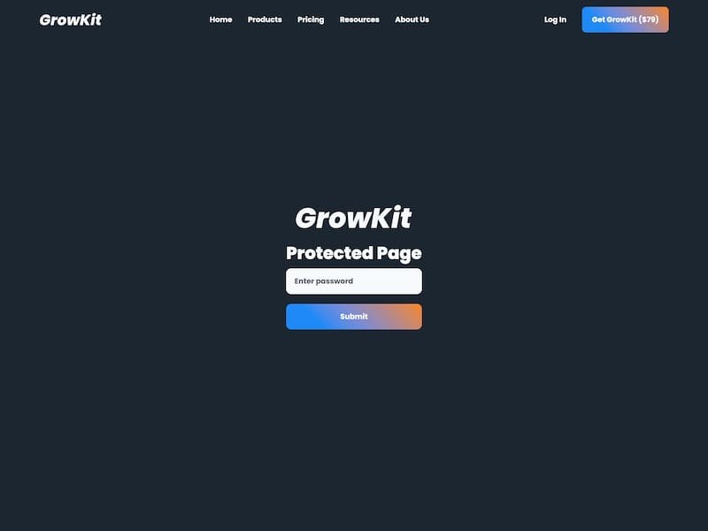 Webflow Landing Page Template SaaS – GrowKit
