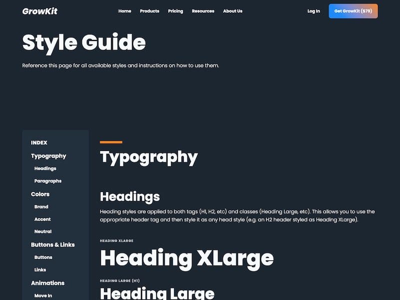 Webflow Landing Page Template SaaS – GrowKit