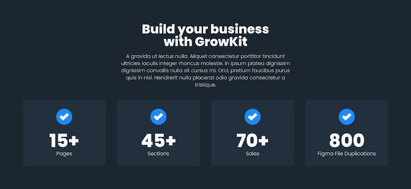 Webflow Landing Page Template SaaS – GrowKit
