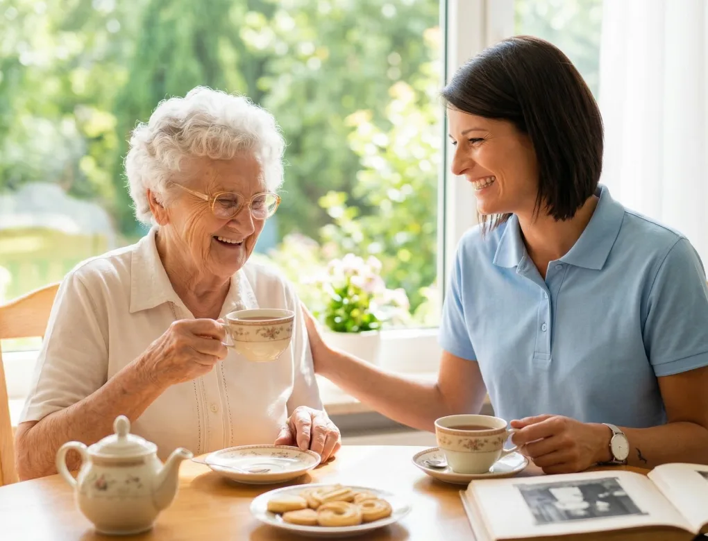 Kundenbewertungen im Slider – zufriedene Senihelp24 Familien