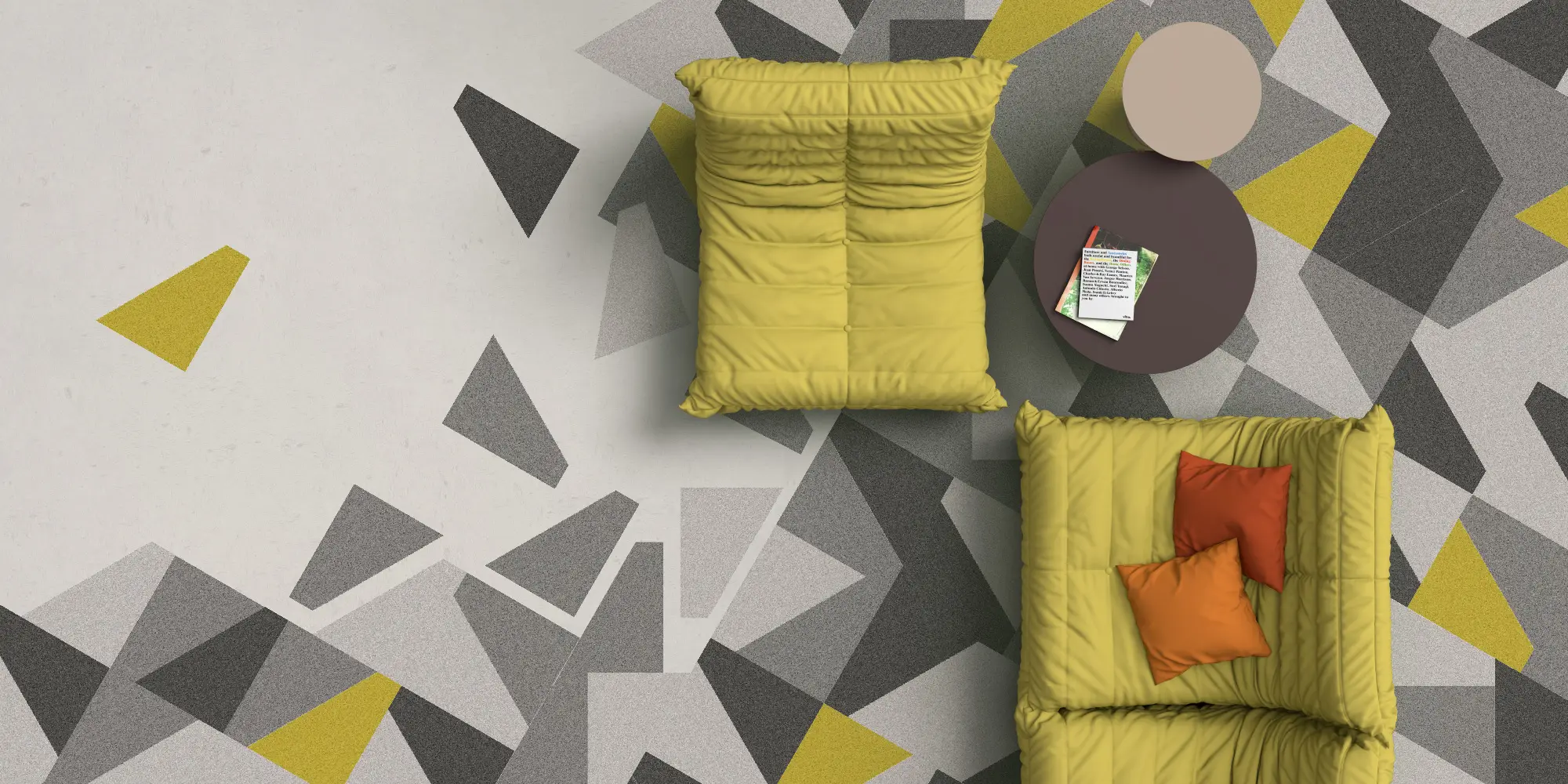Fliptiles in modern living room