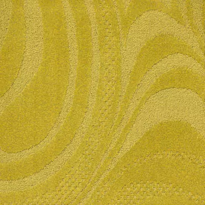 Belgotex Textured - Swirl - Mustard Swatch