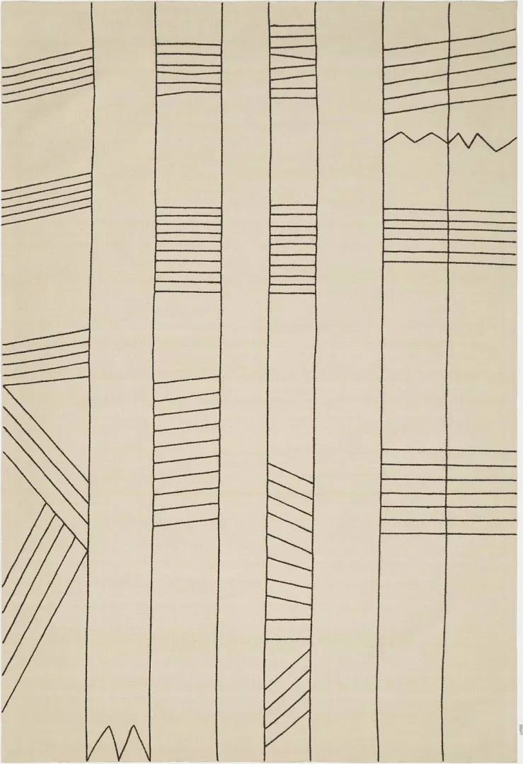 Birch Black Cotton Rug