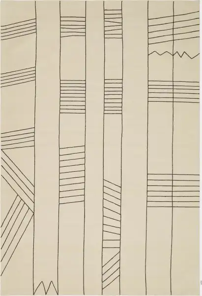 Birch Black Cotton Rug