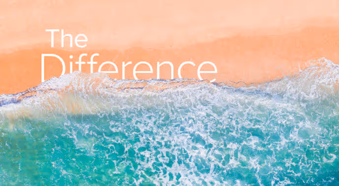 A sea visual to accompany the launch of Clear Channel's brand positioning called The Difference
