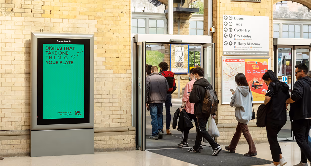 York Train Station Advertising