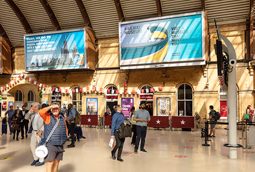 Posters at York Station