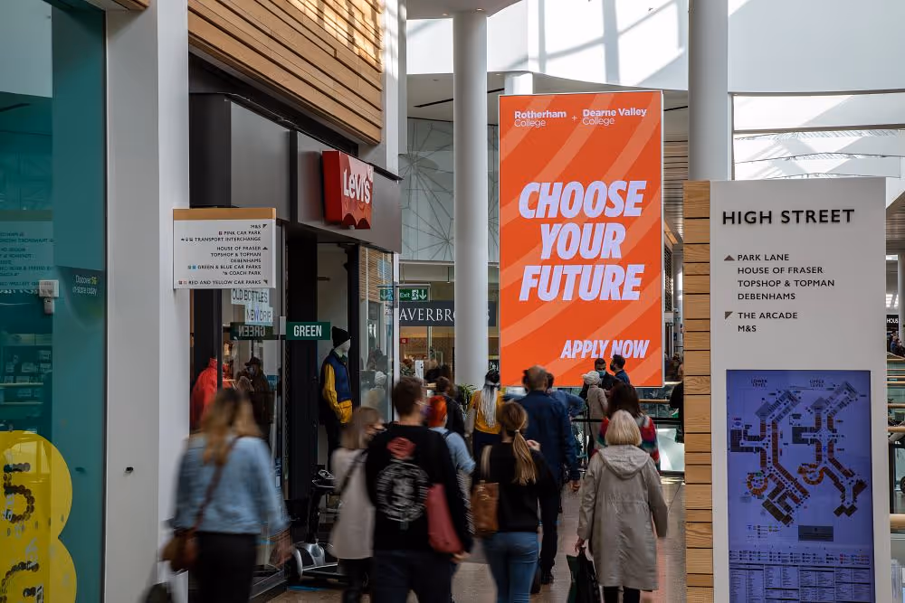 Rotherham College on a Malls Live XL