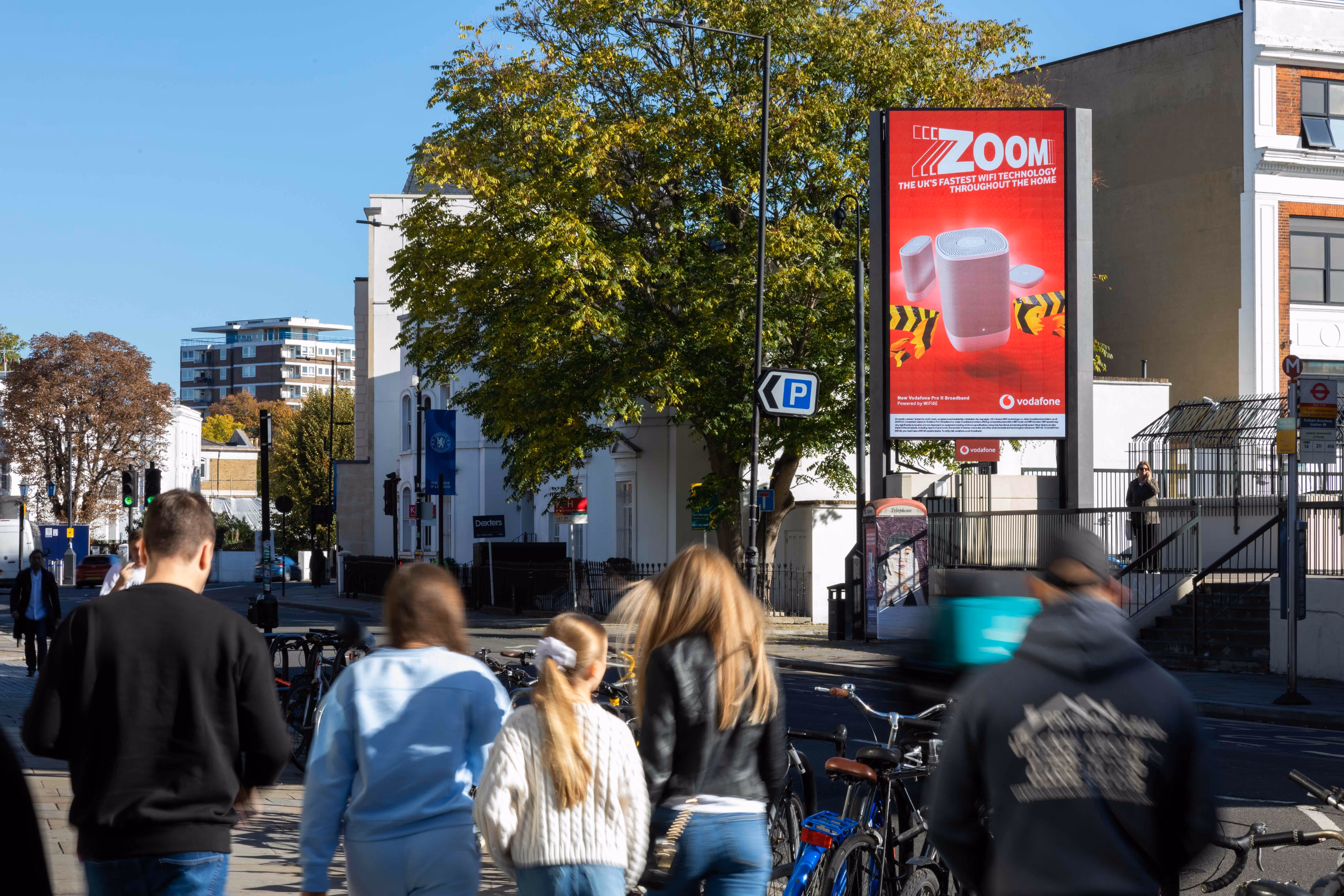 Storm site showing Vodafone ad