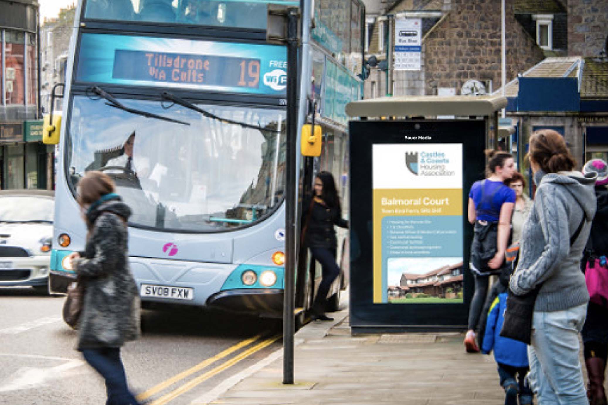 a Housing Assocation ad campaign on Adshel Live
