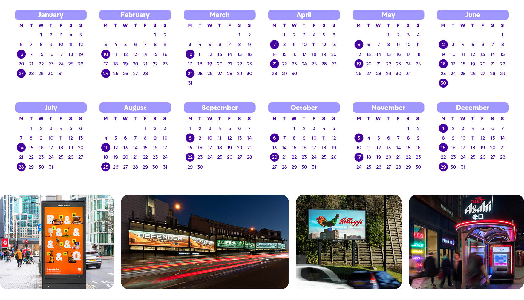 2025 In-charge calendar