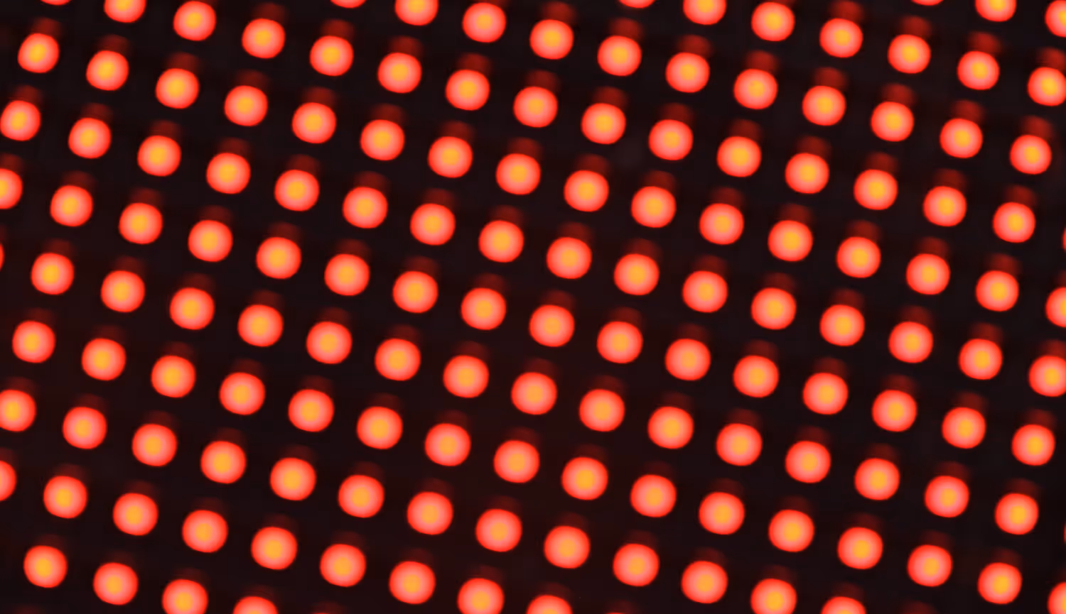 Close up of LED screen pixels