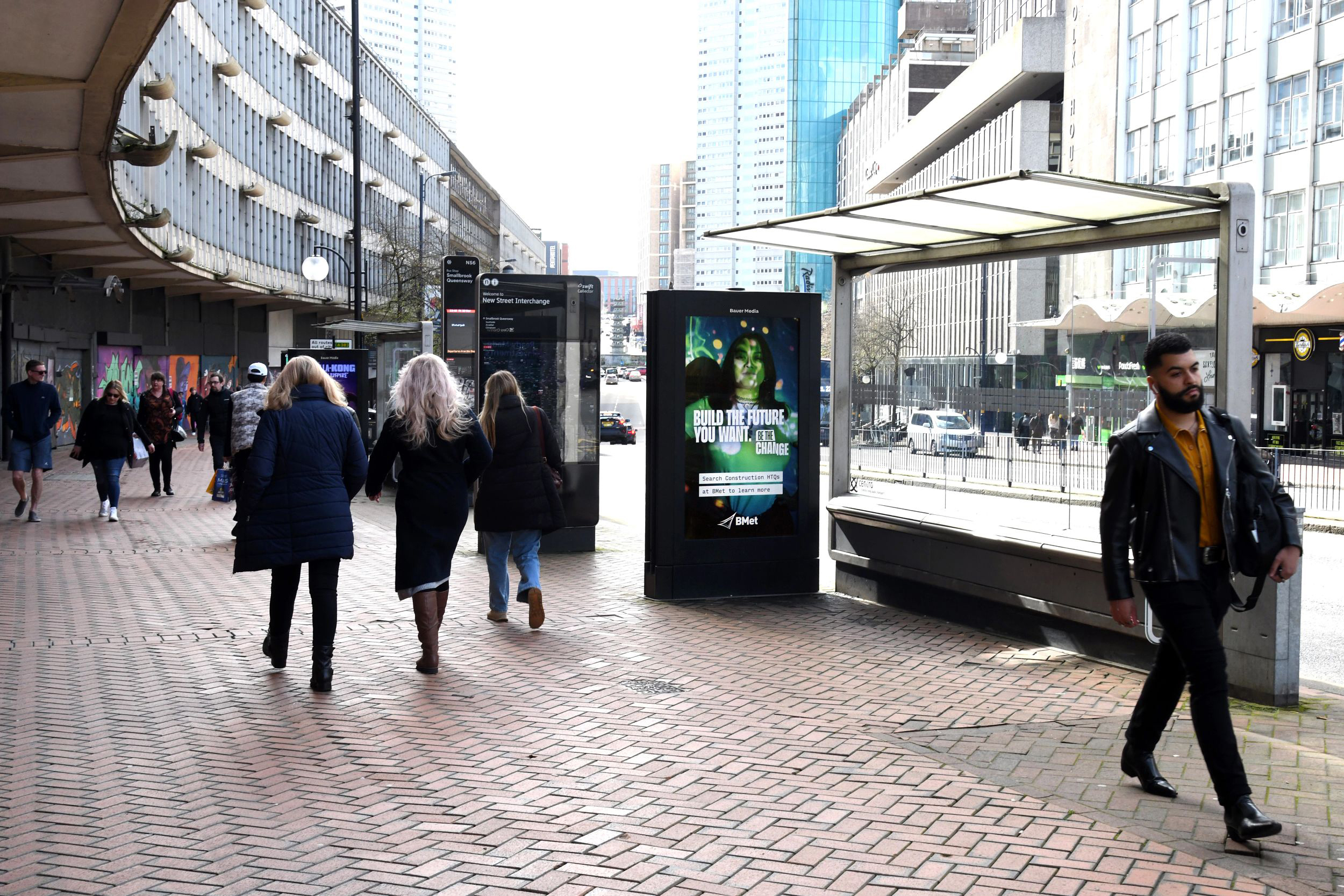 An outdoor digital screen