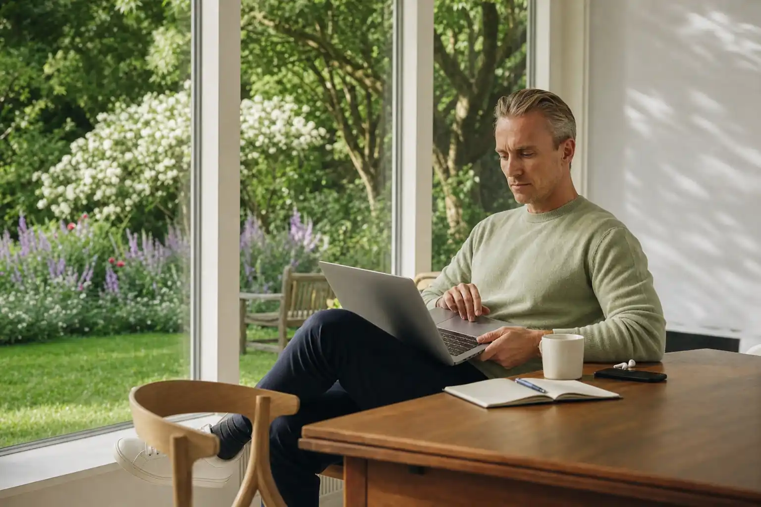 Un investisseur comparant les placements alternatifs aux placements traditionnels sur un ordinateur portable