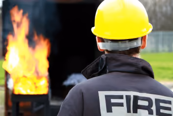 Fire Marshal with Extinguishers