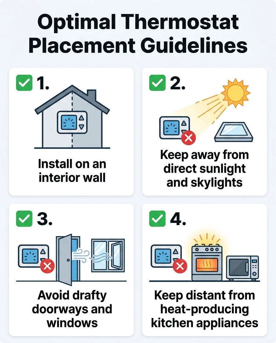 Optimal Thermostat Placement Guidelines