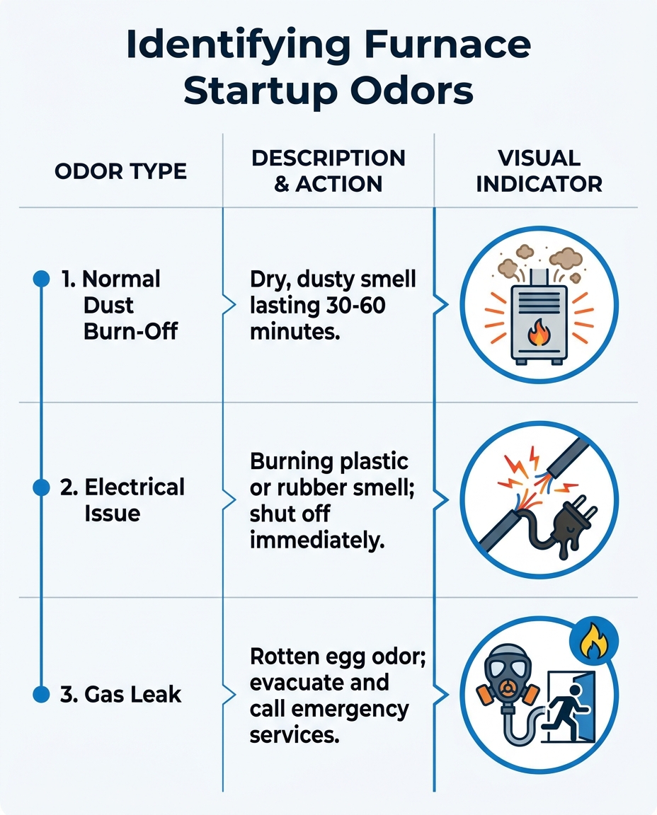 Identifying Furnace Startup Odors