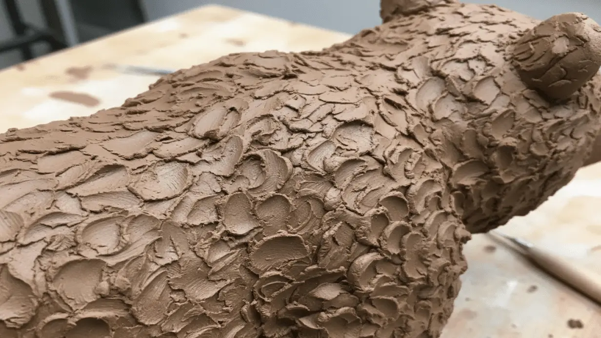 L’après-midi sera consacrée au travail de surface et au texturage pour reproduire pelage, peau ou plis. Vous donnerez de l’expression à votre animal par la posture et le regard, tout en affinant les formes, corrigeant les volumes et développant votre style pour rendre la sculpture vivante et expressive.