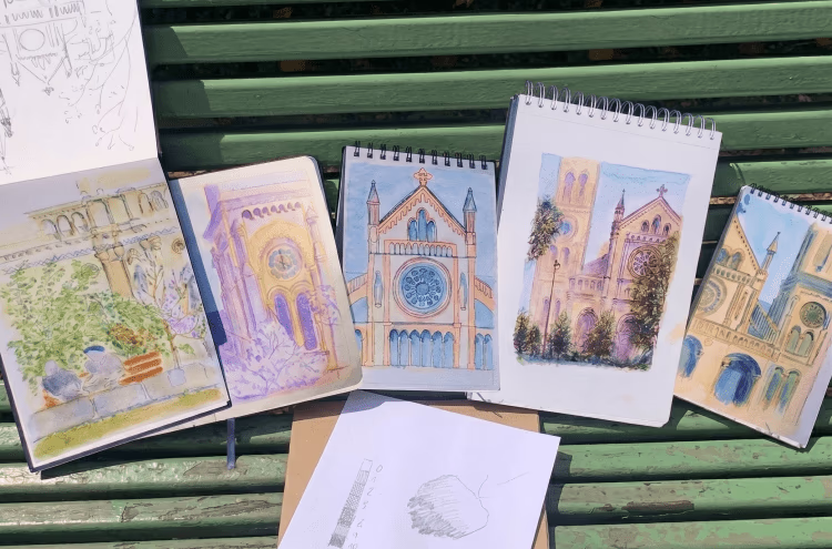 Les dessins de la séance