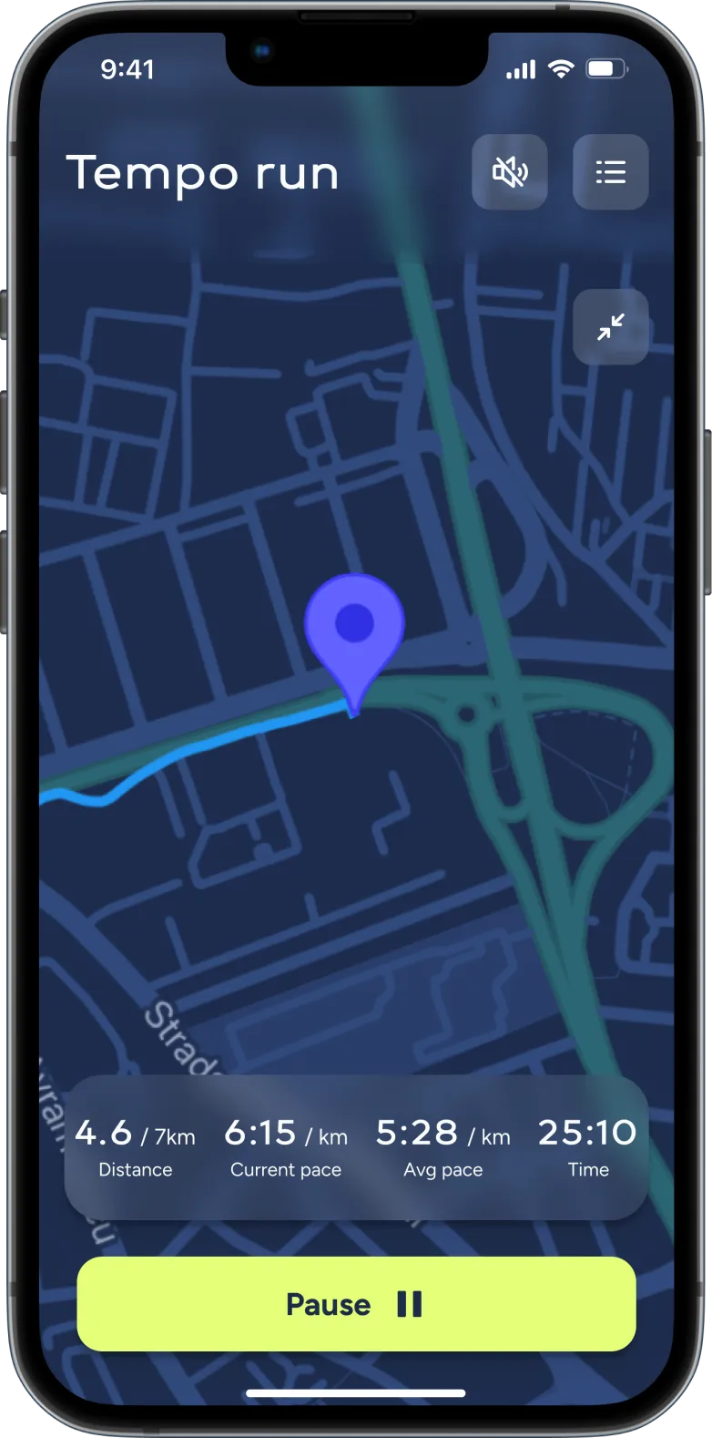 URUNN App tempo monitor