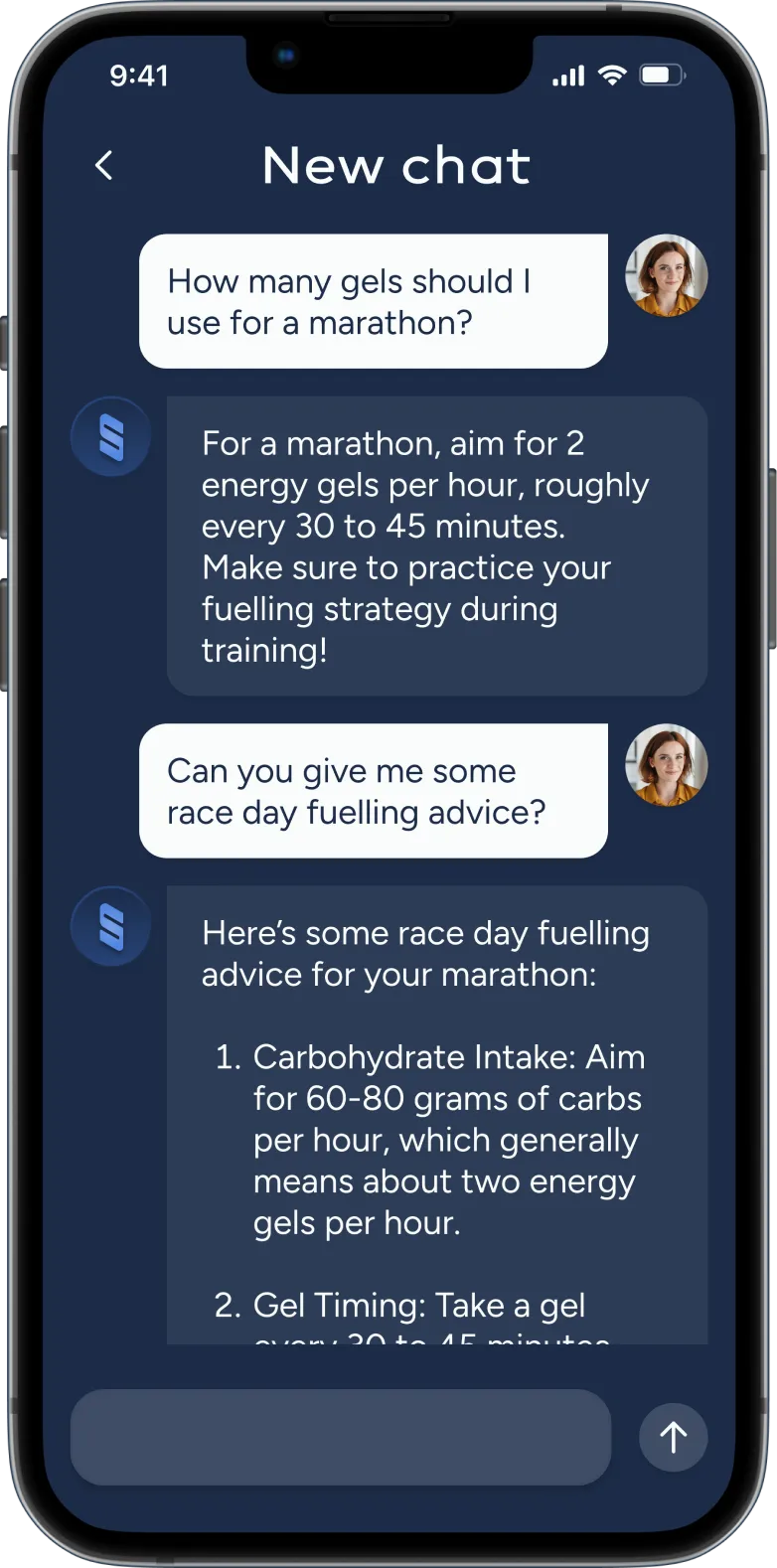 URUNN Stride chat