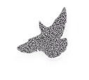 Textured bird graphic