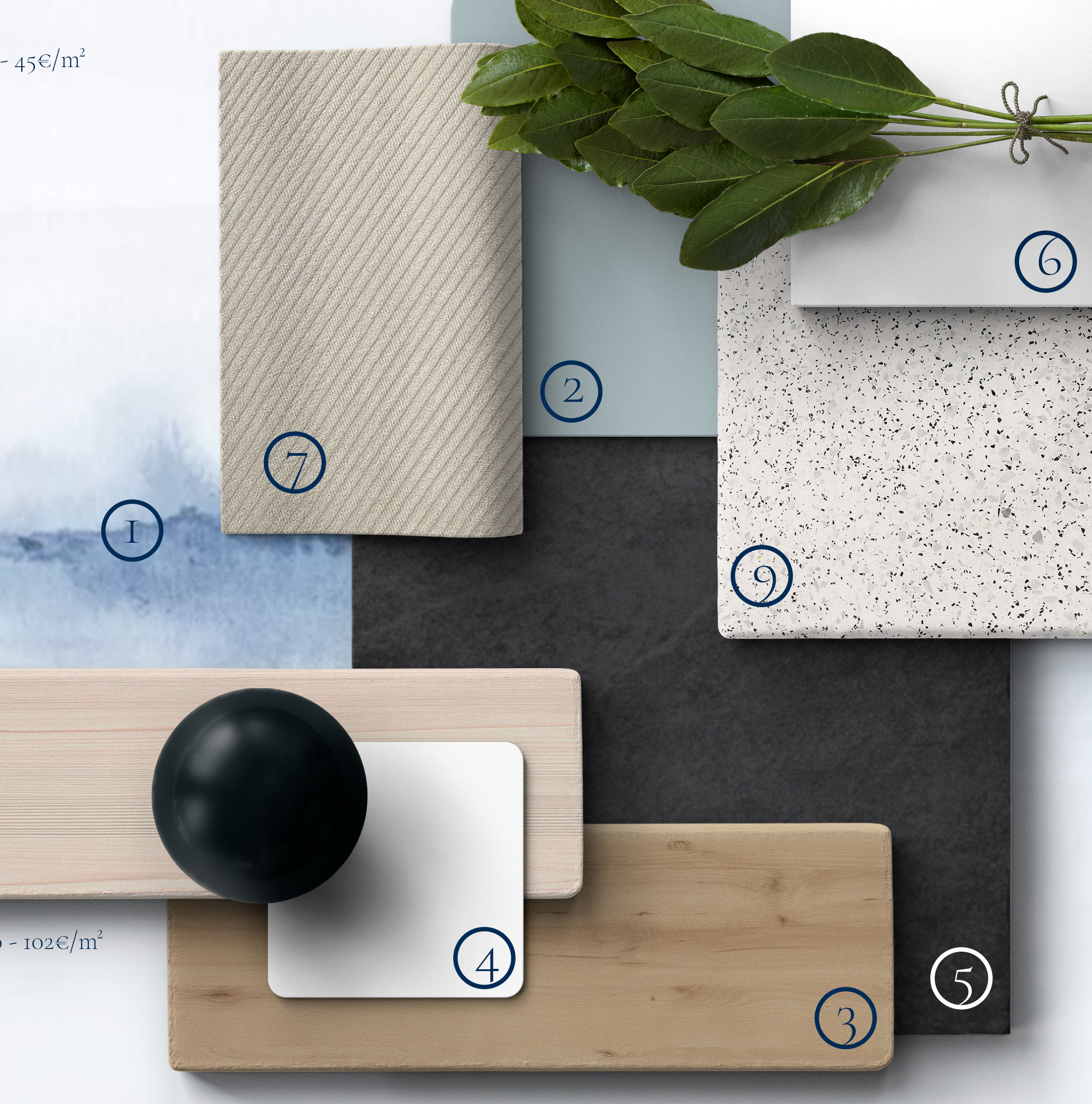 Image d'une planche de matériaux