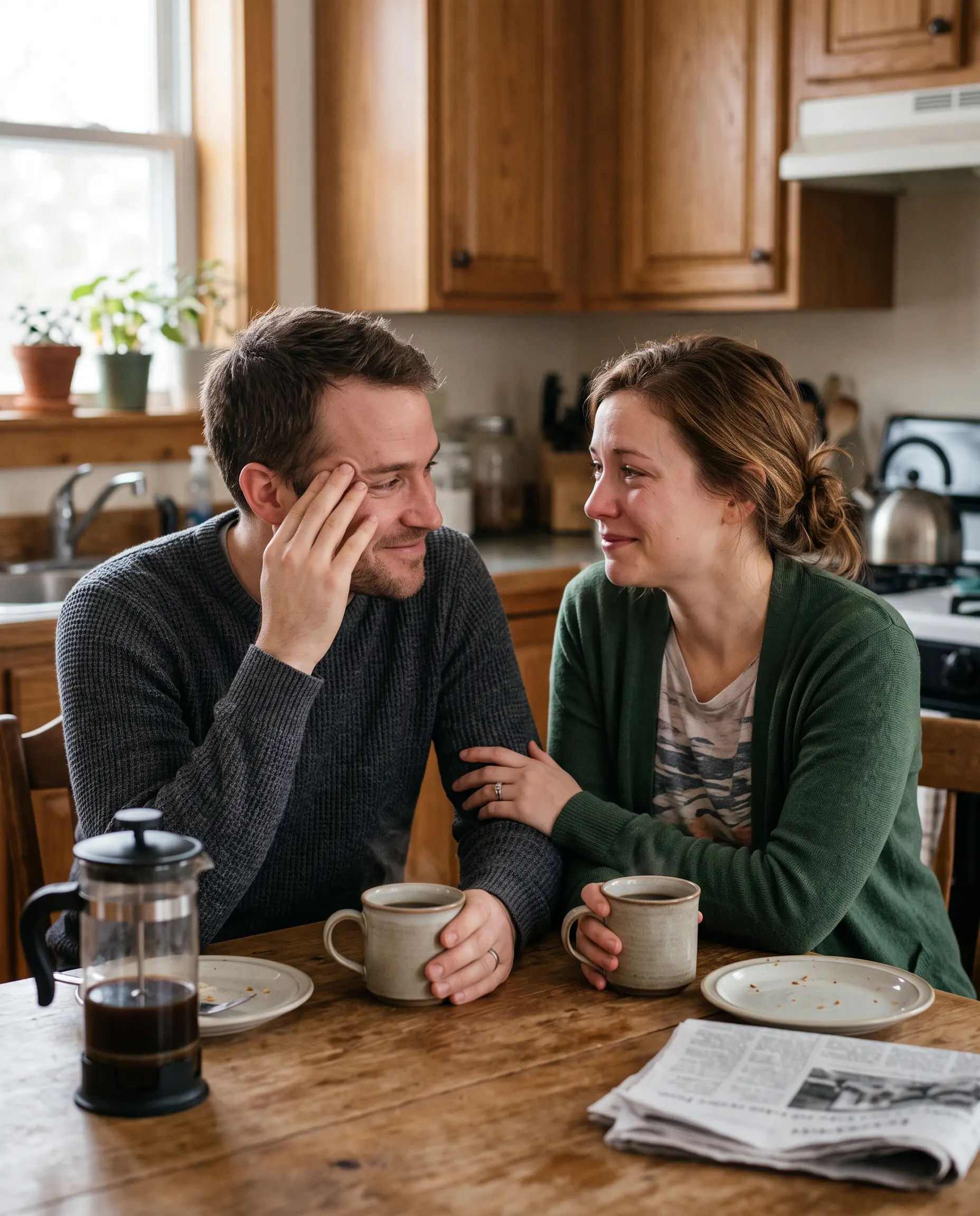 Couple at home