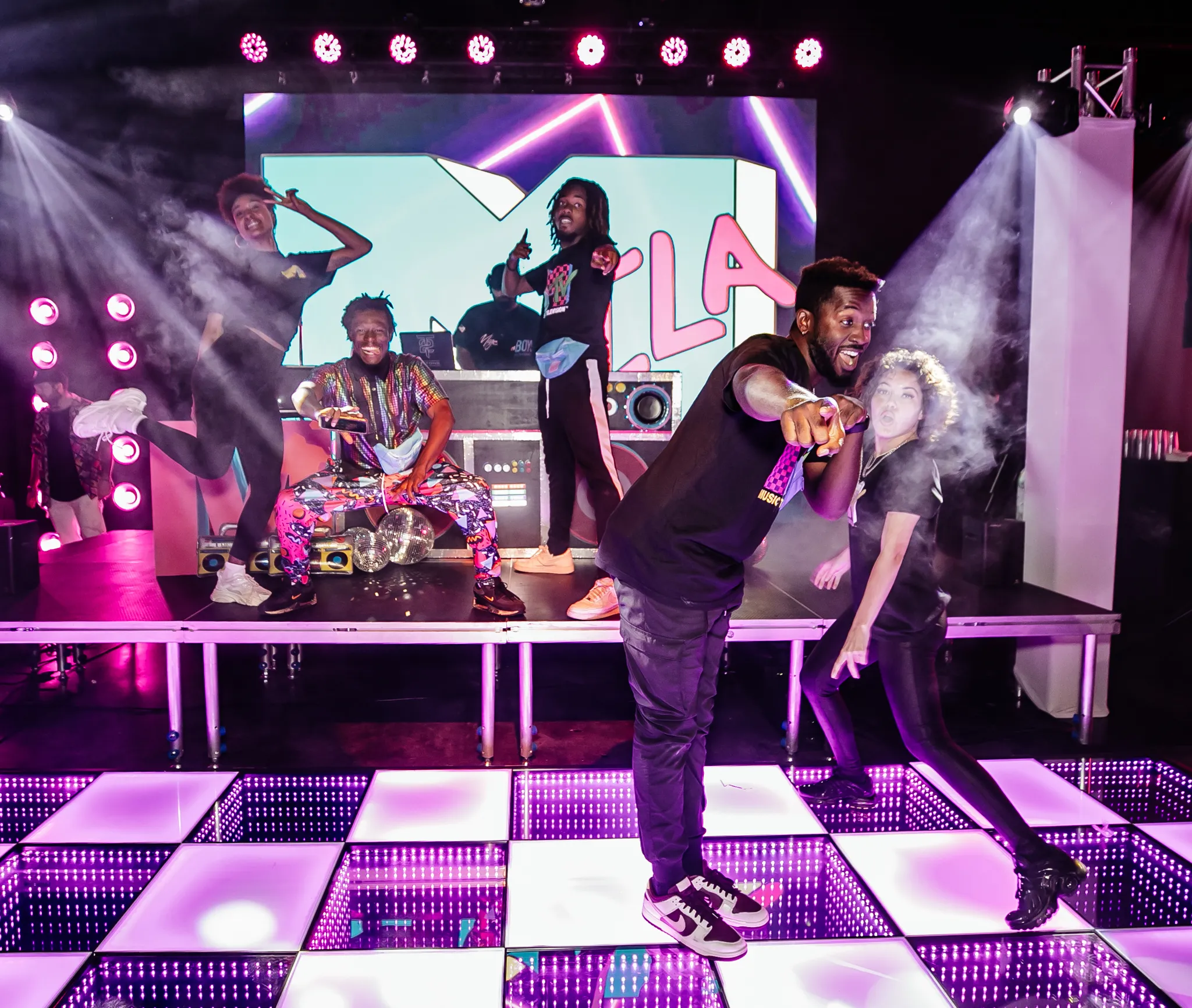 Bat Mitzvah party guests celebrating