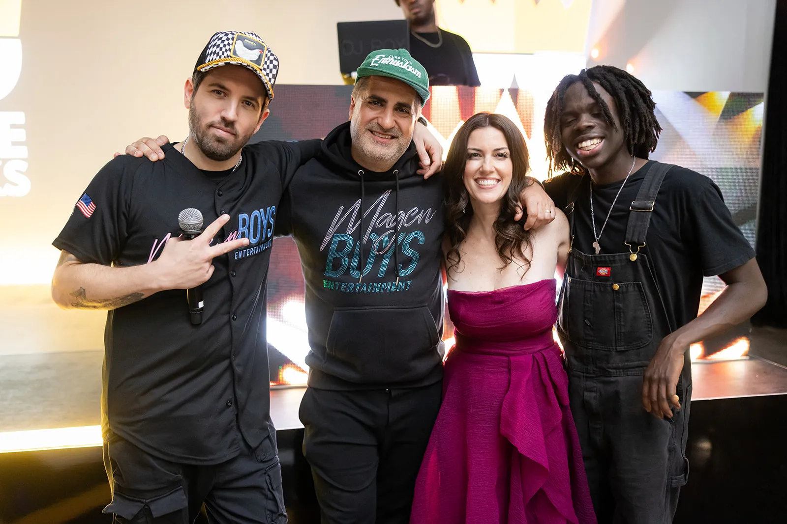 Bar Mitzvah party atmosphere with entertainment and decor