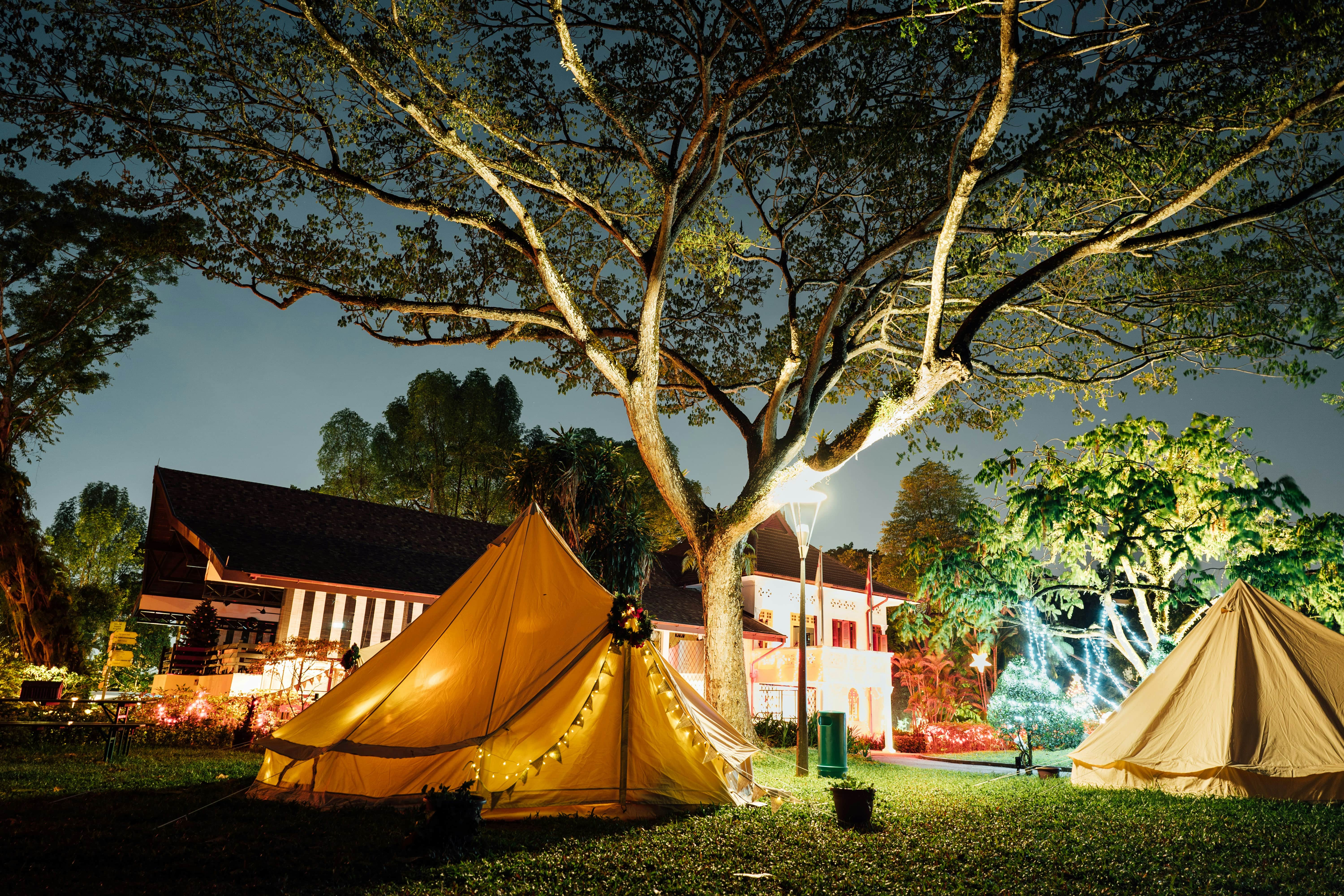 Summer camp pool party and water activities