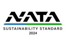 Logo with the text NATA above the phrase Sustainability Standard 2024.