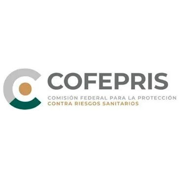 Logo of COFEPRIS, the Mexican Federal Commission for Protection against Sanitary Risk.