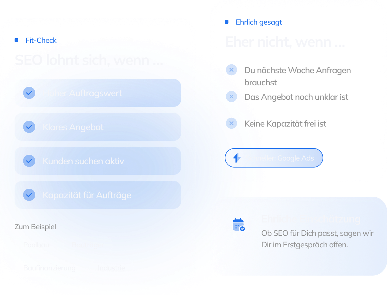 Fit-Check: wann sich SEO für Dienstleister lohnt und wann nicht
