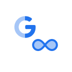 Symbol Google und Meta kombiniert