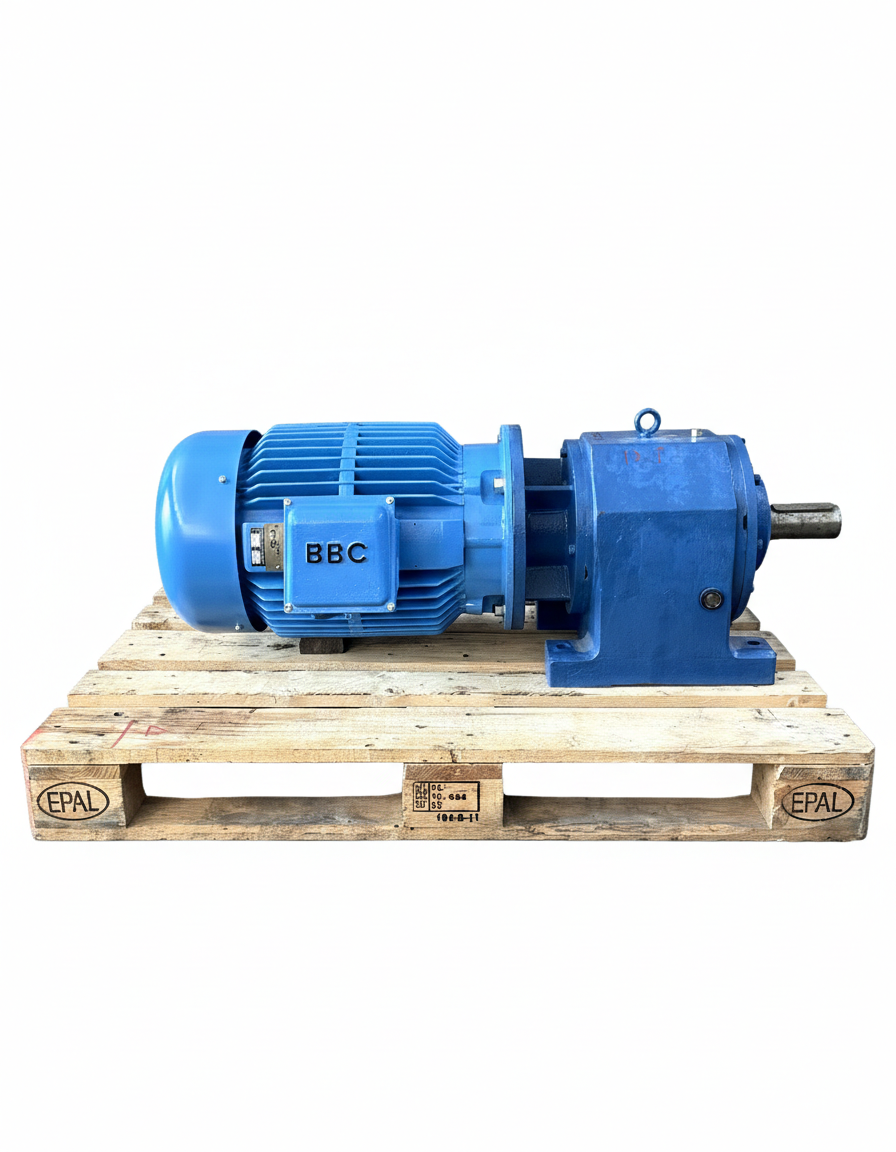 BBC ΔΥΟ ΤΑΧΥΤΗΤΩΝ ΜΕ M.V.T FR92-48/350 7,5/11,5KW (10/15HP) 55,3/111,5RPM