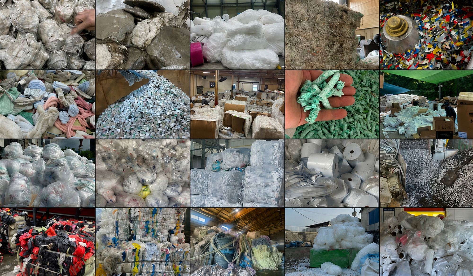 Recycled material feedstock sourcing network