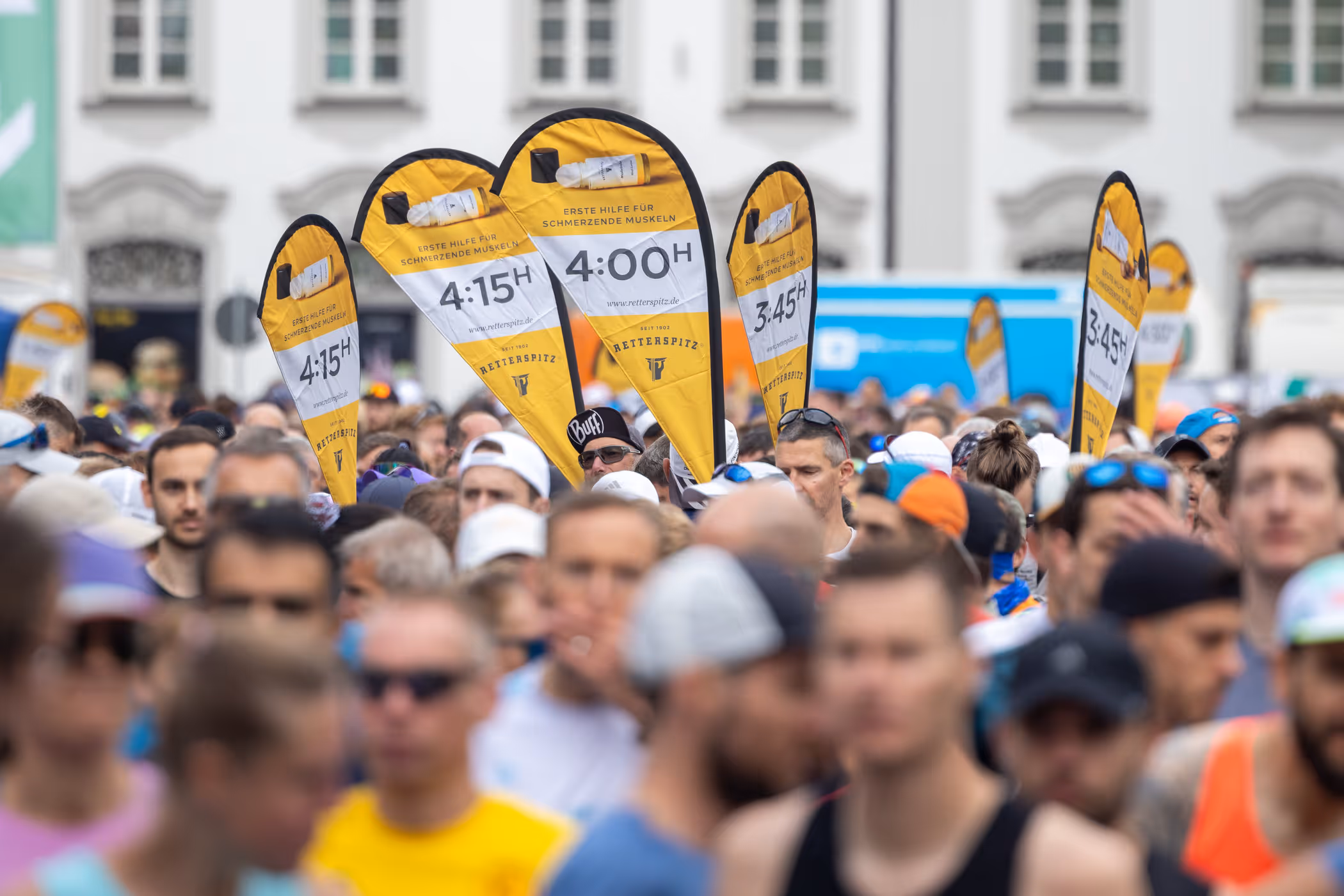 Ein Blick über die Besucher eines Marathons.