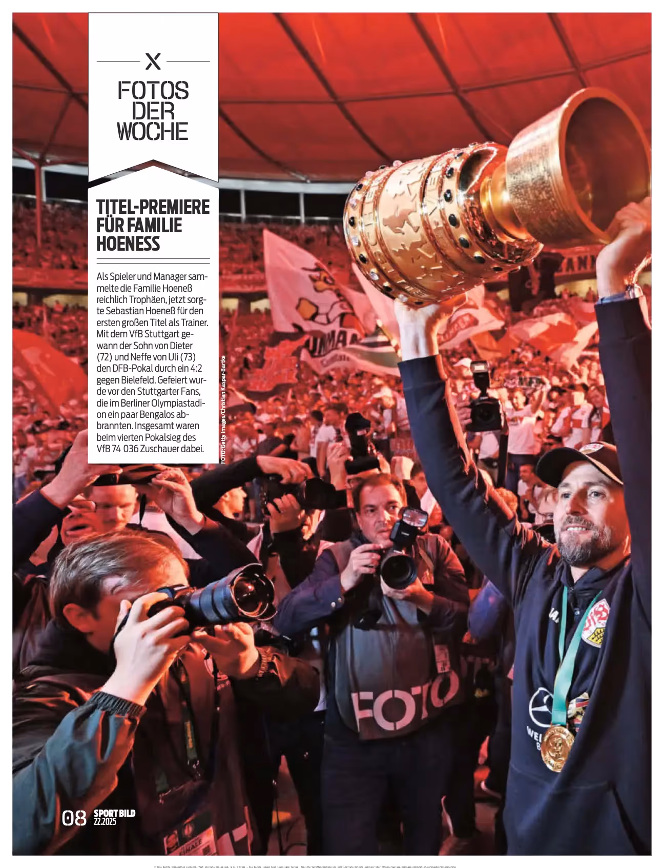 Ein Blick in das Sport Bild-Magazin.